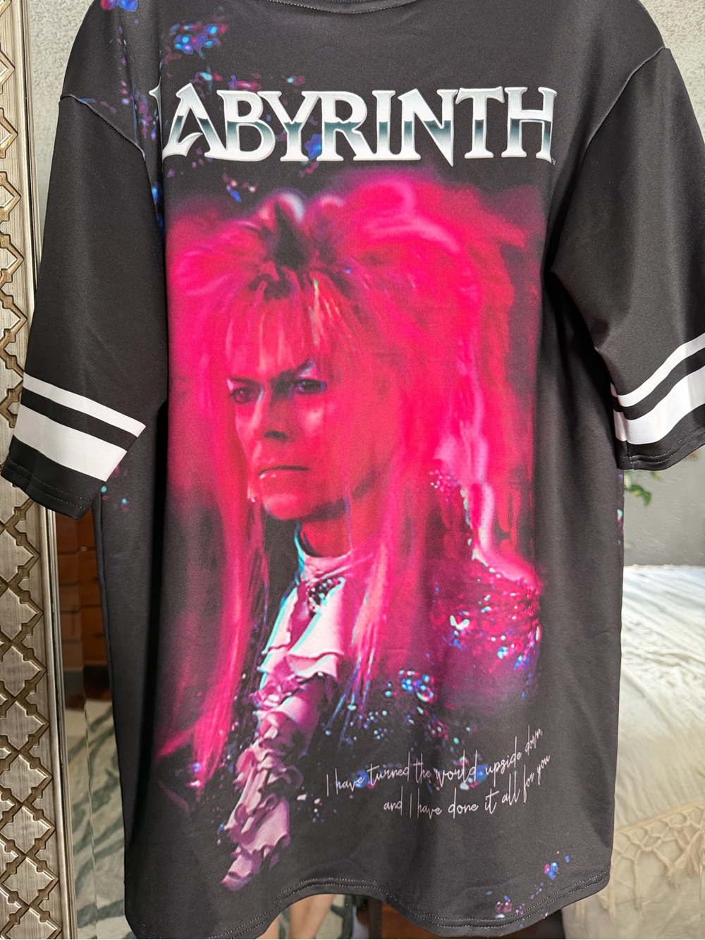 Black Milk Labyrinth jersey tunic mini dress Tee Bowie Jim Henson NWT RARE sz M - Picture 9 of 9